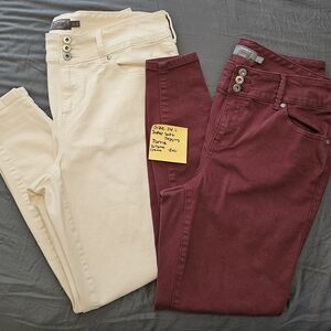 Torrid Cream OR Burgundy Women Jeggings